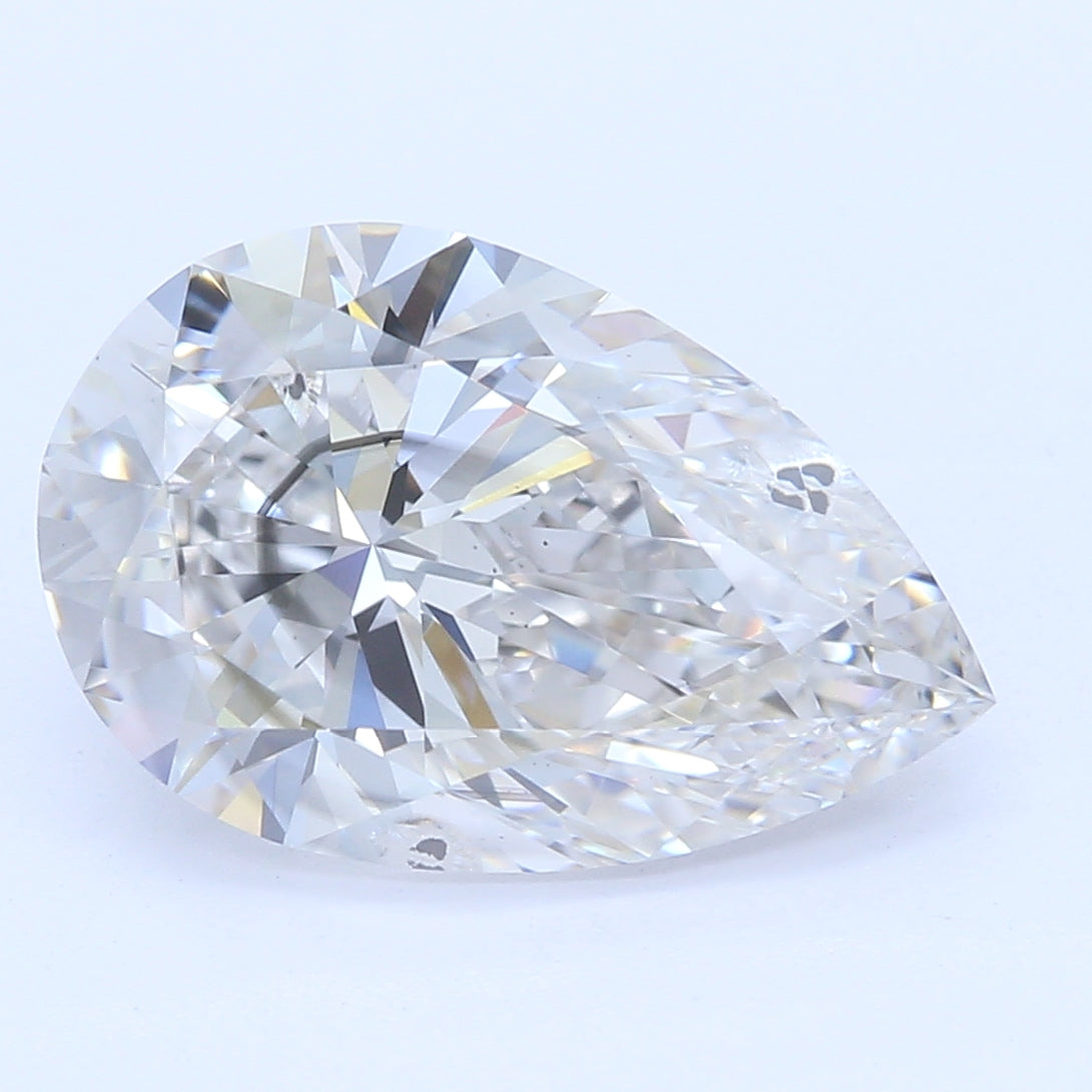 1.76 Carat Pear Cut Lab Created Diamond