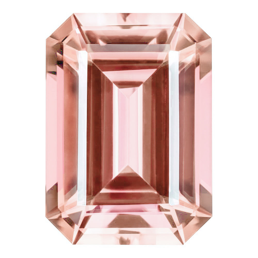 MD Fixed Emerald Cut Side Stones 1.28ct x 2 (7x5mm) - Champagne Sapphire