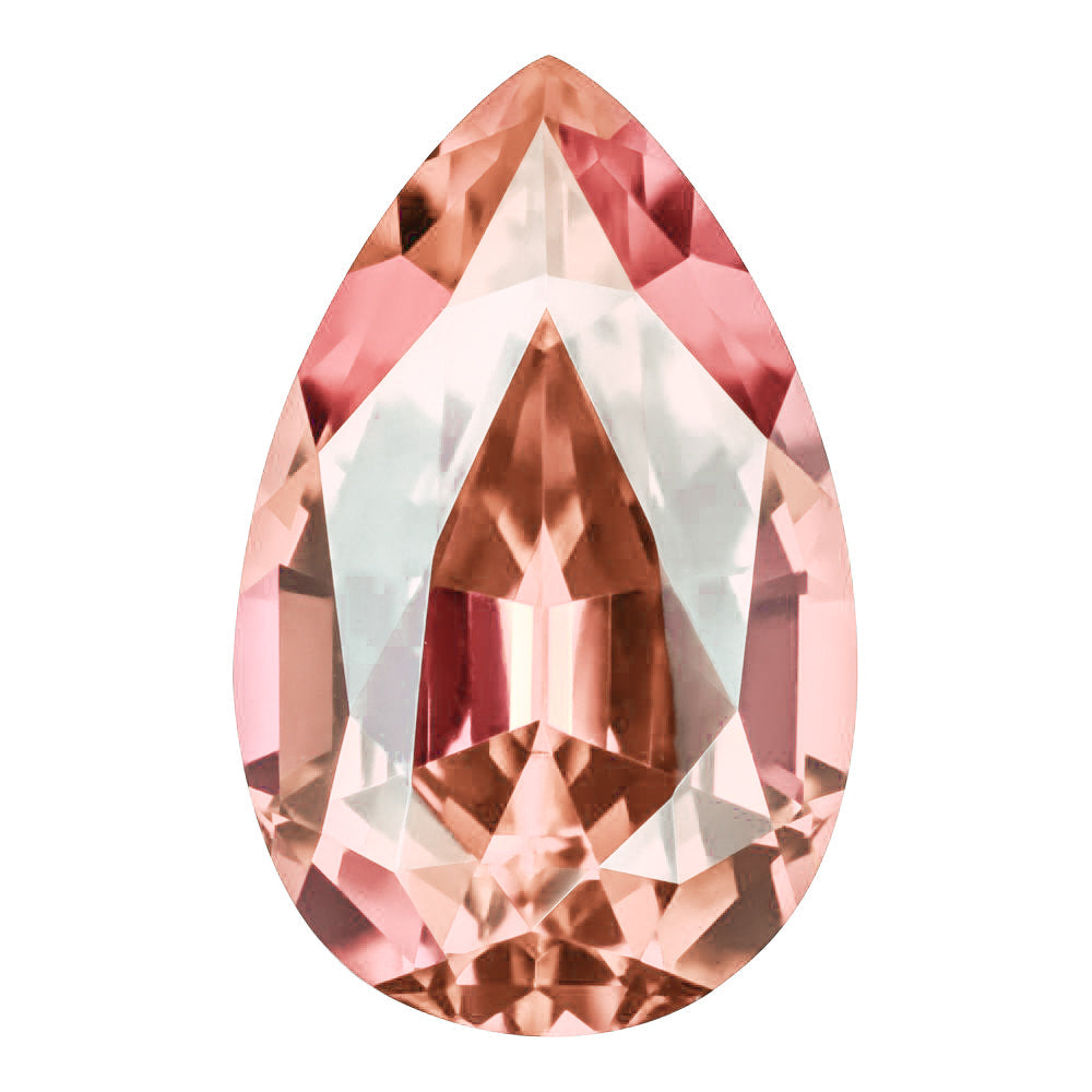 MD Fixed Pear Cut Side Stones 1.2ct x 2 (8x5mm) - Champagne Sapphire