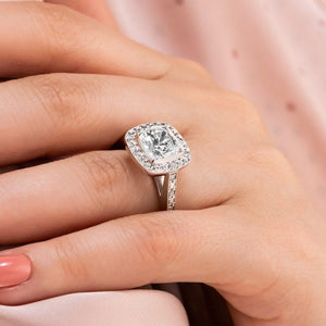  diamond hybrid antique engagement ring