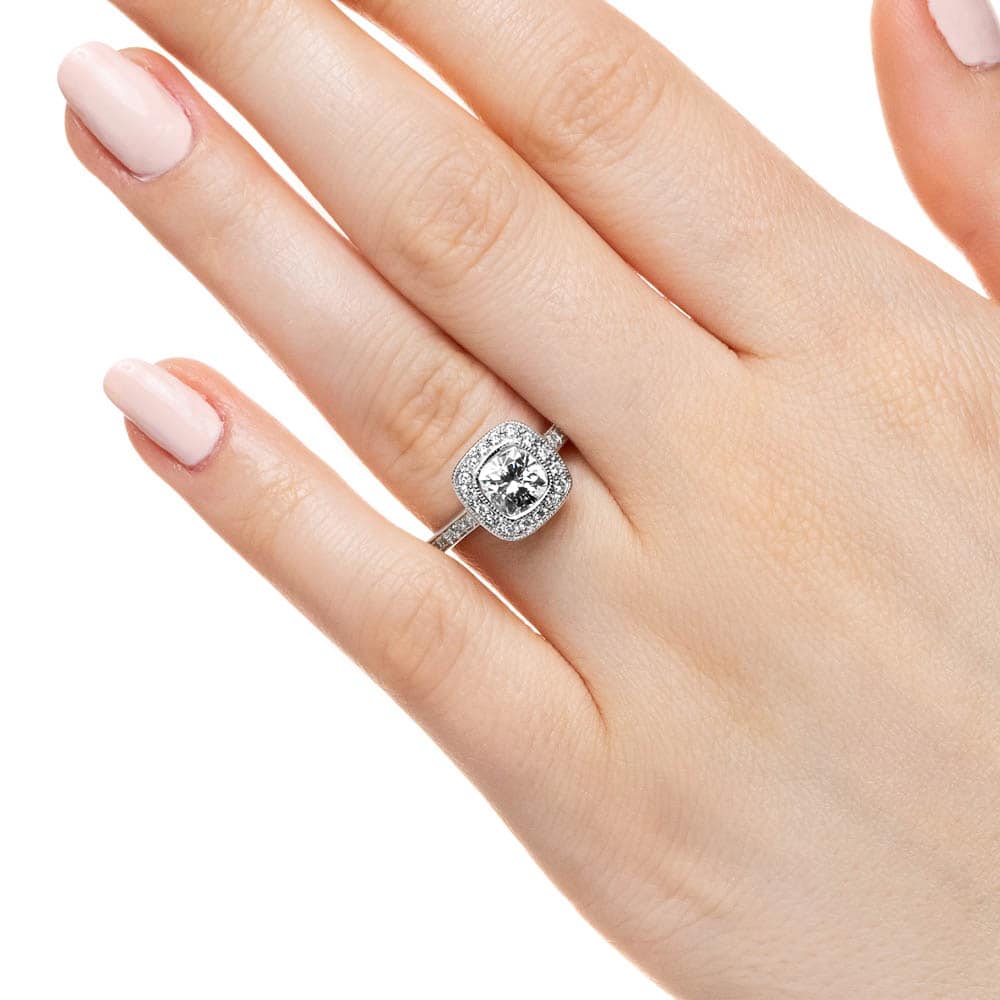 Buy Blue Diamond Engagement Ring White Gold Ring Rose Engagement Ring Gold  Diamond Ring Online in India - Etsy