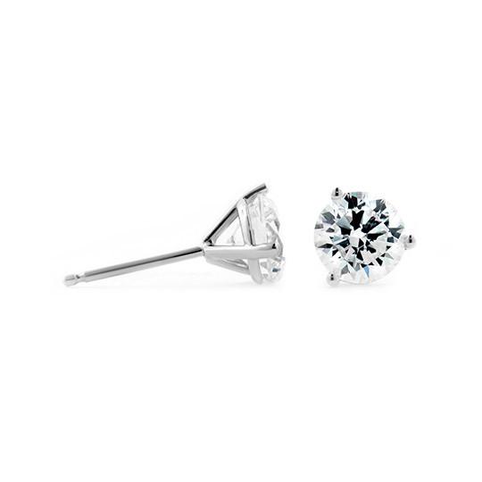 Special w/Purchase Martini Earrings - 1.0ctw Round Cut Diamond Hybrid®, 14K White Gold