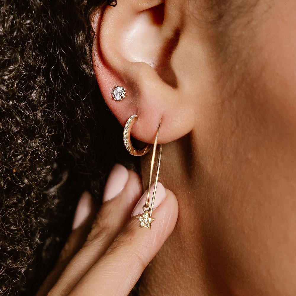 Special w/Purchase Martini Earrings - 2.0ctw Round Cut Diamond Hybrid®, 14K White Gold