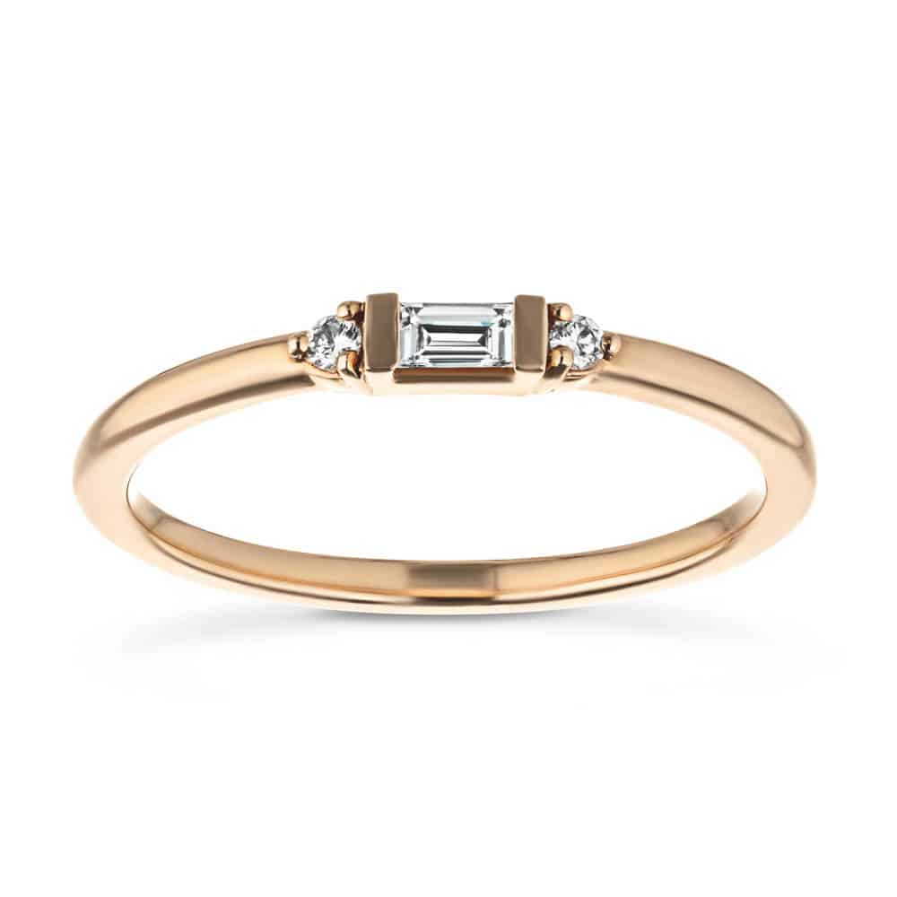 Straight baguette diamond ring Clearance