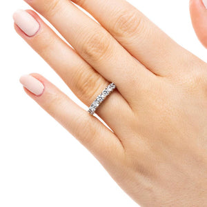  Patricia Diamond Wedding Band 0.73 carats recycled diamonds recycled 14K white gold Patricia Engagement Ring