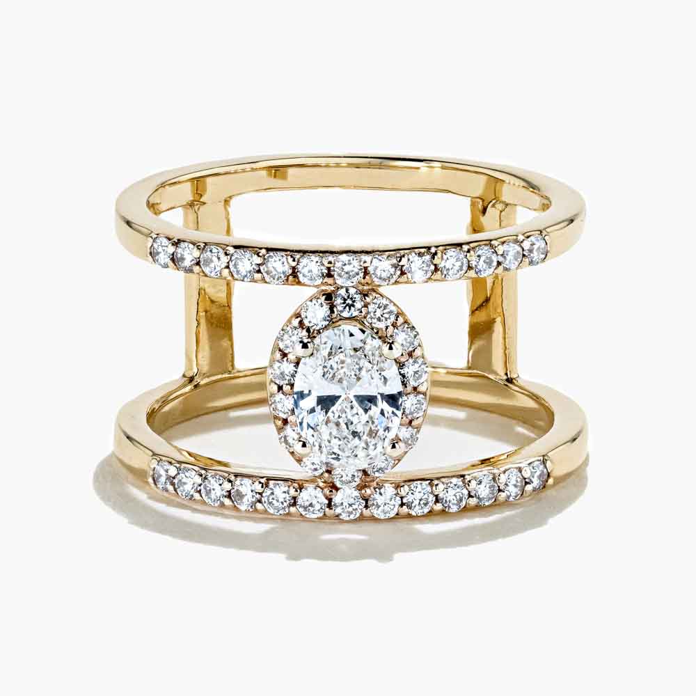 Scarlet Cage Ring with 0.30ct in 14K Yellow Gold