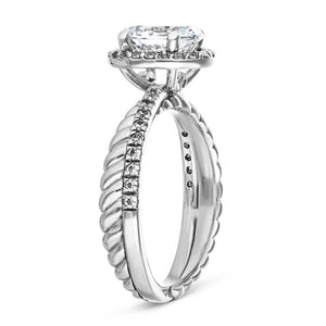  Terwilliger Engagement Ring 1.25ct oval cut Lab-Grown Diamond recycled 14K white gold