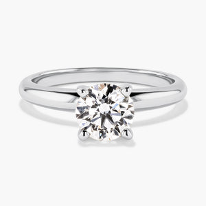 Traditional Solitaire Engagement Ring - 1.05ct Round Cut Lab Grown Diamond (RTS)