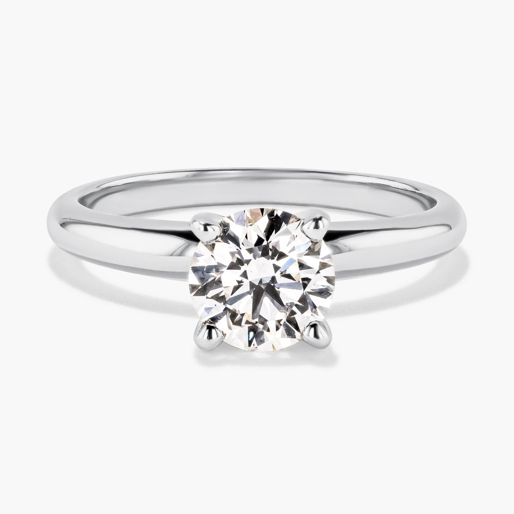 Traditional Solitaire Engagement Ring - 1.06ct Round Cut Lab Grown Diamond (RTS)