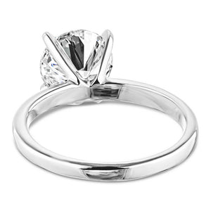  Traditional Solitaire Engagement Ring 1.5ct round cut in 14K white gold
