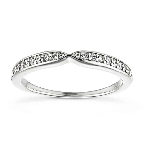 Valery 1/6 ctw Round Lab Grown Diamond Channel Set Curved Band