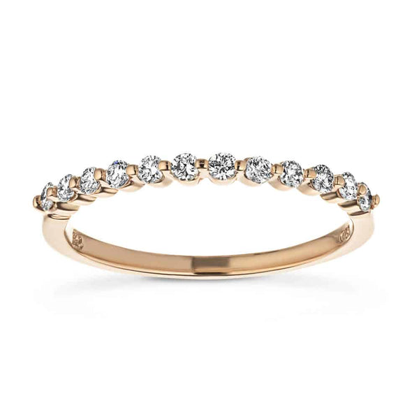 Willow 1/5 ctw Round Lab Grown Diamond Shared Prong Stackable Band
