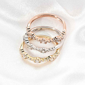 Multi Stone Stackable Ring Set