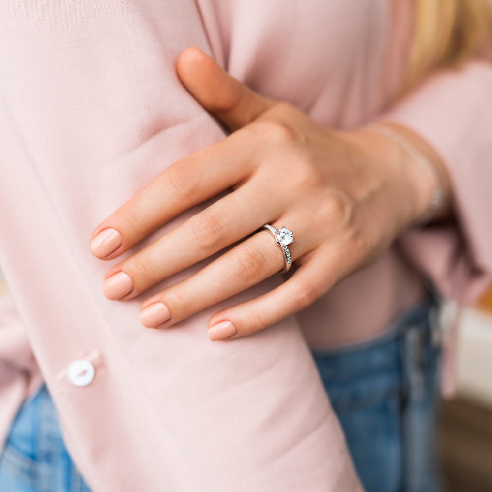 carmen lab created sapphire engagement rings